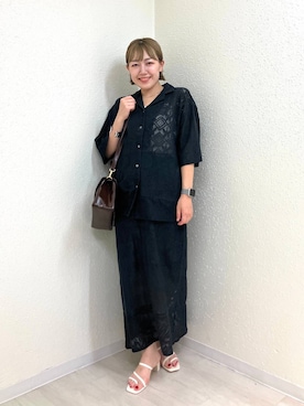 「アイテム（ボストンバッグ）」を使った、mumiさん（レディース・157cm・40代）の夏コーディネート