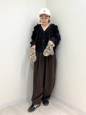 「アイテム（手袋）」を使った、mumiさん（レディース・157cm）の秋コーディネート