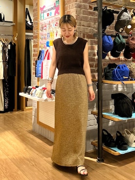 「アイテム（スカート）」を使った、mumiさん（レディース・157cm・40代）の夏コーディネート