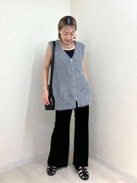 「アイテム（アクセサリー）」を使った、mumiさん（レディース・157cm・40代）の秋コーディネート