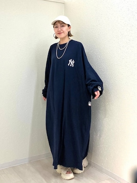 「アイテム（ワンピース）」を使った、mumiさん（レディース・157cm・40代）の夏コーディネート