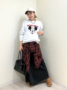 「アイテム（ショルダーバッグ）」を使った、mumiさん（レディース・157cm・40代）の秋コーディネート