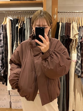 「アイテム（その他アウター）」を使った、mumiさん（レディース・157cm・40代）の秋コーディネート