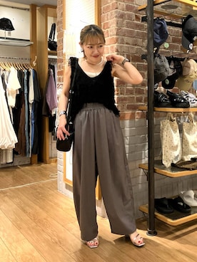 「アイテム（ベスト）」を使った、mumiさん（レディース・157cm・40代）の夏コーディネート