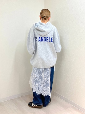 「LOWRYS FARM（ローリーズファーム）のアイテム（ベルト）」を使った、mumiさん（レディース・157cm）の秋コーディネート