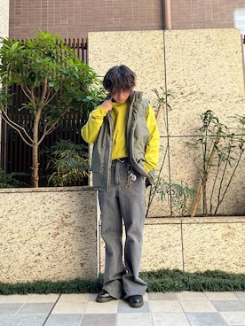 「マイベストコーデ2022」｜「アイテム（ダウンベスト）」を使った、Hiroさん（メンズ・168cm）の冬コーディネート