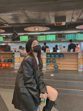 「PULL&BEAR（プルアンドベア）のアイテム（ジャケット/アウター）」を使った、れな♡RENA🐰さん（レディース・158cm）の秋コーディネート