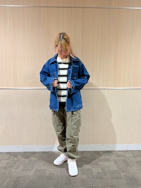 「AVIREX（アヴィレックス）のアイテム（その他アウター）」を使った、Midukiさん（レディース・157cm）の冬コーディネート