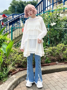 「アイテム（ワンピース/ドレス）」を使った、sumomoさん（レディース・156cm）の夏コーディネート