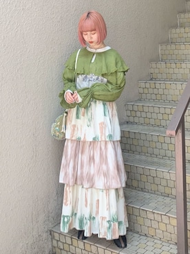 「merry jenny（メリージェニー）のアイテム（アクセサリー）」を使った、sumomoさん（レディース・156cm）の春コーディネート