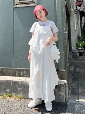 「アイテム（ワンピース/ドレス）」を使った、sumomoさん（レディース・156cm）の夏コーディネート