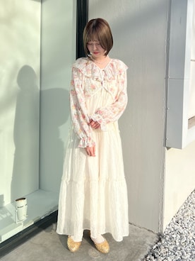 「merry jenny（メリージェニー）のアイテム（アクセサリー）」を使った、sumomoさん（レディース・155cm）の冬コーディネート