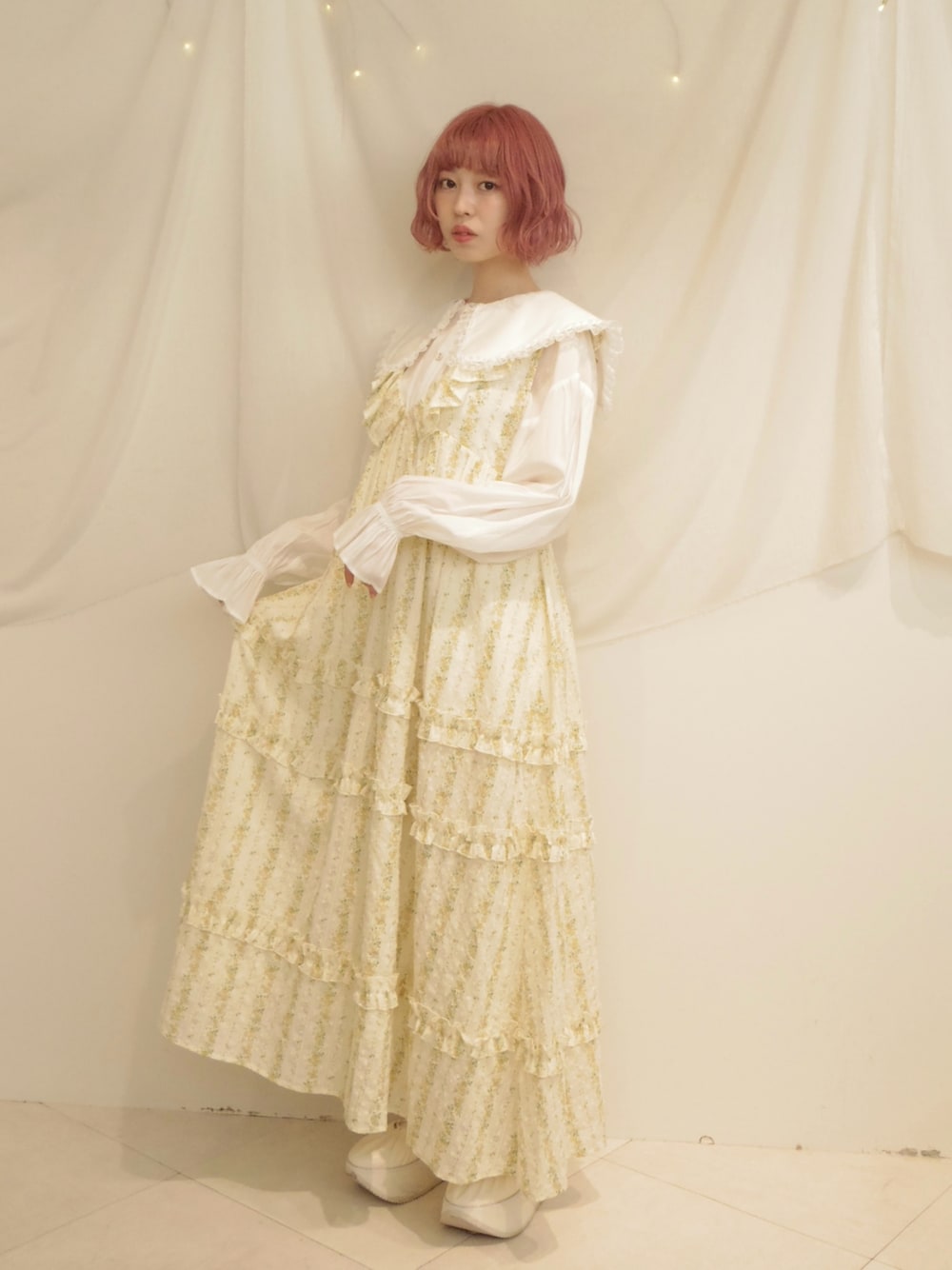 merry jenny（メリージェニー）の「flower frillワンピース 