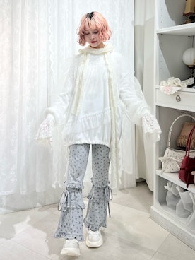 「アイテム（スウェット）」を使った、sumomoさん（レディース・156cm）の夏コーディネート