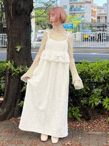 merryjenny Wフリルスリーブレースtops セール】Wフレアスリーブレースtops（Tシャツ/カットソー