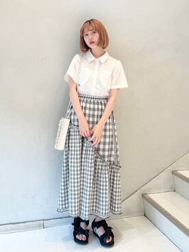 sumomoさん（レディース・156cm）の夏コーディネート