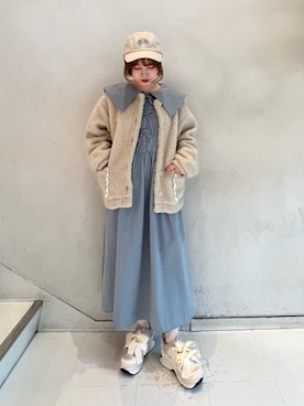 「merry jenny（メリージェニー）のアイテム（その他）」を使った、sumomoさん（レディース・155cm）の冬コーディネート