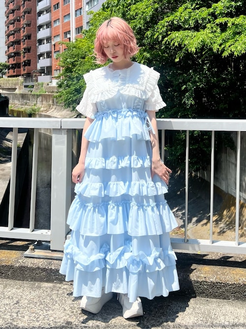 Jenny ファッション merry jenny フリルティアードワンピース