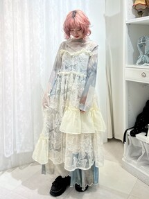 dreamingメッシュフレアスカート｜メリージェニー（merry jenny