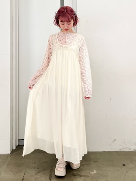 「アイテム（ワンピース/ドレス）」を使った、sumomoさん（レディース・156cm）の夏コーディネート