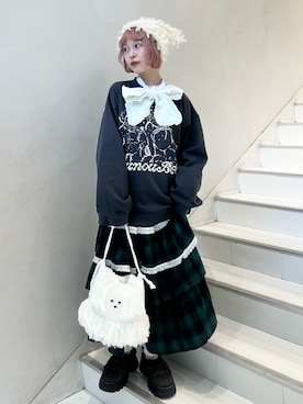 「アイテム（ニットキャップ/ビーニー）」を使った、sumomoさん（レディース・156cm・20代）の秋コーディネート