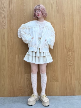 「アイテム（ブルゾン）」を使った、sumomoさん（レディース・156cm）の夏コーディネート