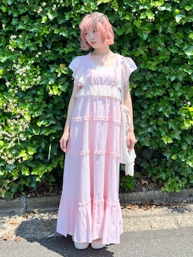「アイテム（ワンピース/ドレス）」を使った、sumomoさん（レディース・156cm）の夏コーディネート