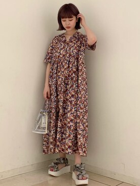 sumomoさん（レディース・156cm）の夏コーディネート