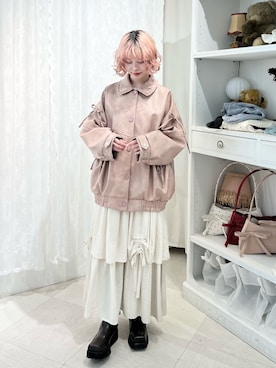 「アイテム（ブルゾン）」を使った、sumomoさん（レディース・156cm）の秋コーディネート