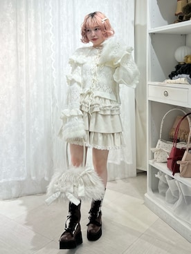 「アイテム（付け襟）」を使った、sumomoさん（レディース・156cm）の夏コーディネート