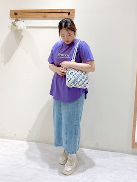 「Tシャツ×デニム」｜「アイテム（その他）」を使った、のざ🌳さん（レディース・164cm）の夏コーディネート