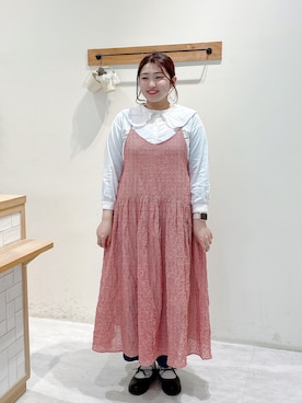 「ゆべしコラボ」｜「アイテム（パンツ）」を使った、のざ🌳さん（レディース・164cm）の春コーディネート