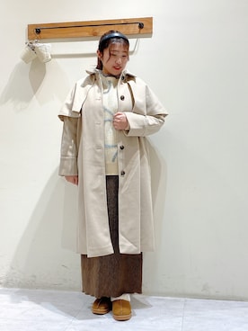 「ehka sopo（エヘカソポ）のムートン風シューズ（ブーツ）」を使った、のざ🌳さん（レディース・164cm）の冬コーディネート