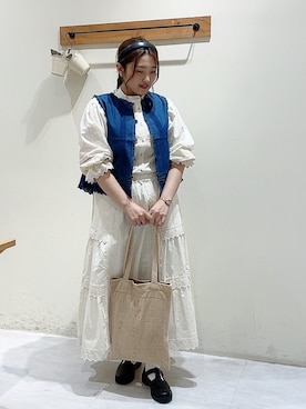 「Samansa Mos2（サマンサ モスモス）のアイテム（トップス）」を使った、のざ🌳さん（レディース・164cm）の秋コーディネート