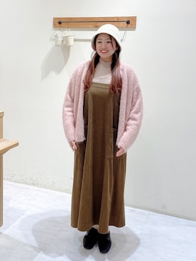 「Samansa Mos2 blue」｜「アイテム（その他）」を使った、のざ🌳さん（レディース・164cm）の秋コーディネート