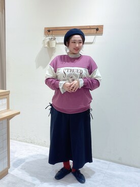 「レトロ」｜「アイテム（その他）」を使った、のざ🌳さん（レディース・164cm）の冬コーディネート