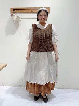 「羽織り」｜「アイテム（その他）」を使った、のざ🌳さん（レディース・164cm）の夏コーディネート