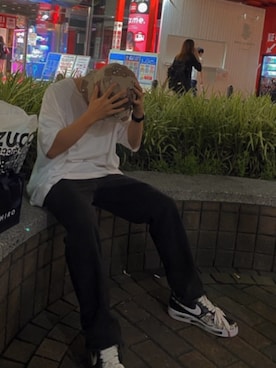 「PEACEMINUSONE（ピースマイナスワン）のアイテム」を使った、リョさん（メンズ・171cm）の秋コーディネート