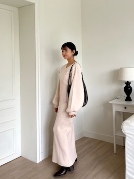 「カシュクールワンピース」｜natsukiさん（レディース・150cm）の秋コーディネート