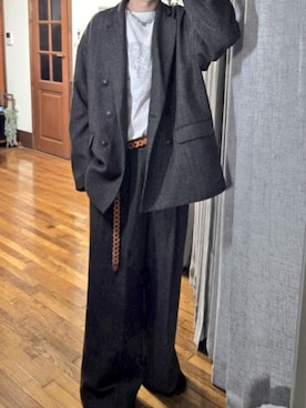 「メンズファッション」｜KARAKIさん（メンズ・187cm）の冬コーディネート