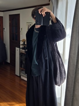 「アイテム（バッグ）」を使った、KARAKIさん（メンズ・187cm）の冬コーディネート