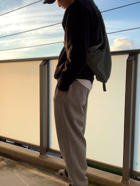 「PRO CLUB （プロクラブ）のアイテム（スウェット）」を使った、超シンプルコーデ/ kobowearさん（メンズ・180cm）の秋コーディネート
