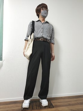 「ADPOSION（アドポーション）のアイテム」を使った、すぬんさん（メンズ・173cm）の秋コーディネート