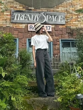 「H&M（エイチ・アンド・エム）のアイテム」を使った、yurinaさん（レディース・157cm）の夏コーディネート
