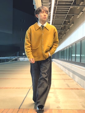 「アイテム（フォーマルスーツ/小物）」を使った、Seijiさん（メンズ・160cm）の秋コーディネート