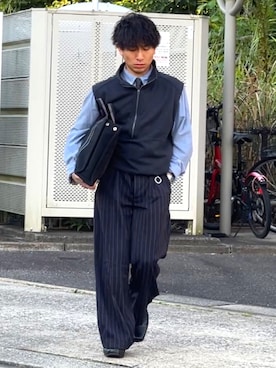 「アイテム（アナログ腕時計）」を使った、Seijiさん（メンズ・160cm）の秋コーディネート