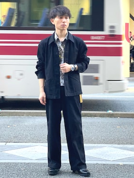 「アイテム（チャーム）」を使った、Seijiさん（メンズ・160cm）の秋コーディネート