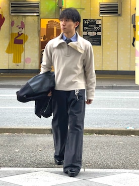 「アイテム（フォーマルスーツ/小物）」を使った、Seijiさん（メンズ・160cm）の秋コーディネート