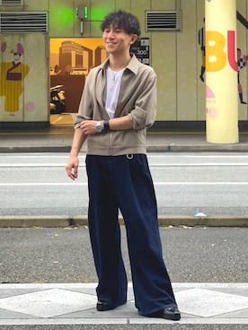 Seijiさん（骨格ストレート・メンズ・160cm）の秋コーディネート