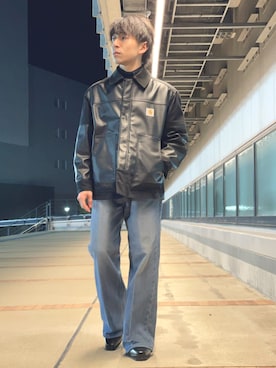 「アイテム（ブルゾン）」を使った、Seijiさん（メンズ・160cm）の秋コーディネート